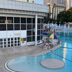 九龍公園游泳池-室外游池，卓越游泳會游泳班上課時的地點